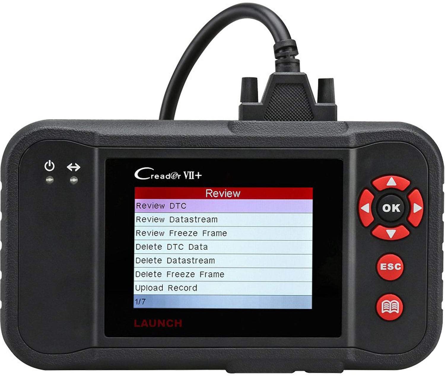 LAUNCH Code Reader Creader VII+ OBD2 Scanner Check ABS SRS Transmission Engine Car Diagnostic Scan Tool