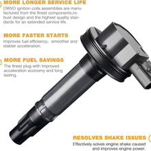DWVO Ignition Coil Pack Compatible with Ford Edge Explorer Flex Fusion Taurus - Lincoln MKS MKT MKX MKZ - Mazda 6 CX-9 - Mercury Sable 3.5L 3.7L V6 - Set of 6