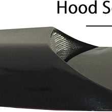 CK Formula Universal Decorative Hood Scoop Dark Smoke Black Waterproof Air Flow Intake Vent Cover for Vehicle Car Auto