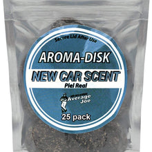 Aroma Chips New Car Smell (25 Pack) Car Air Freshener with 2 Vent Clips Odor Removing, Long Lasting