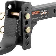 CURT 45901 Adjustable Trailer Hitch Ball Mount, 2-Inch Receiver, 6-3/4-Inch Drop, 1-Inch Hole, 6,000 lbs
