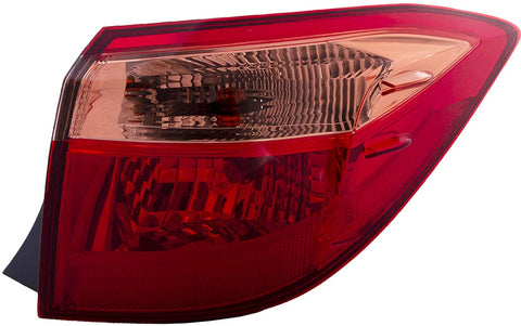 HEADLIGHTSDEPOT CAPA Tail Light Outer Body Mounted Compatible With Toyota Corolla 2017-2019 E L LE ECO Models Includes Right Passenger Side Tail Light