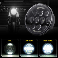 2019 New Brightest DOT Approved 80W Osram Chips 5-3/4" 5.75" Round LED Projection Headlight for Harley Motorcycles Black