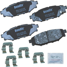Bendix Premium Copper Free CFC1114 Premium Copper Free Ceramic Brake Pad (with Installation Hardware Rear)