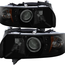 Spyder 5010087 Dodge Ram 1500 94-01 / Ram 2500/3500 94-02/99-01 Ram Sport - Projector Headlights - LED Halo - LED (Replaceable LEDs) - Black - High 9005 (Included) - Low H1 (Included)