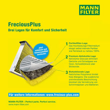 Mann Filter FP 6724 FreciousPlus Cabin Air Filter