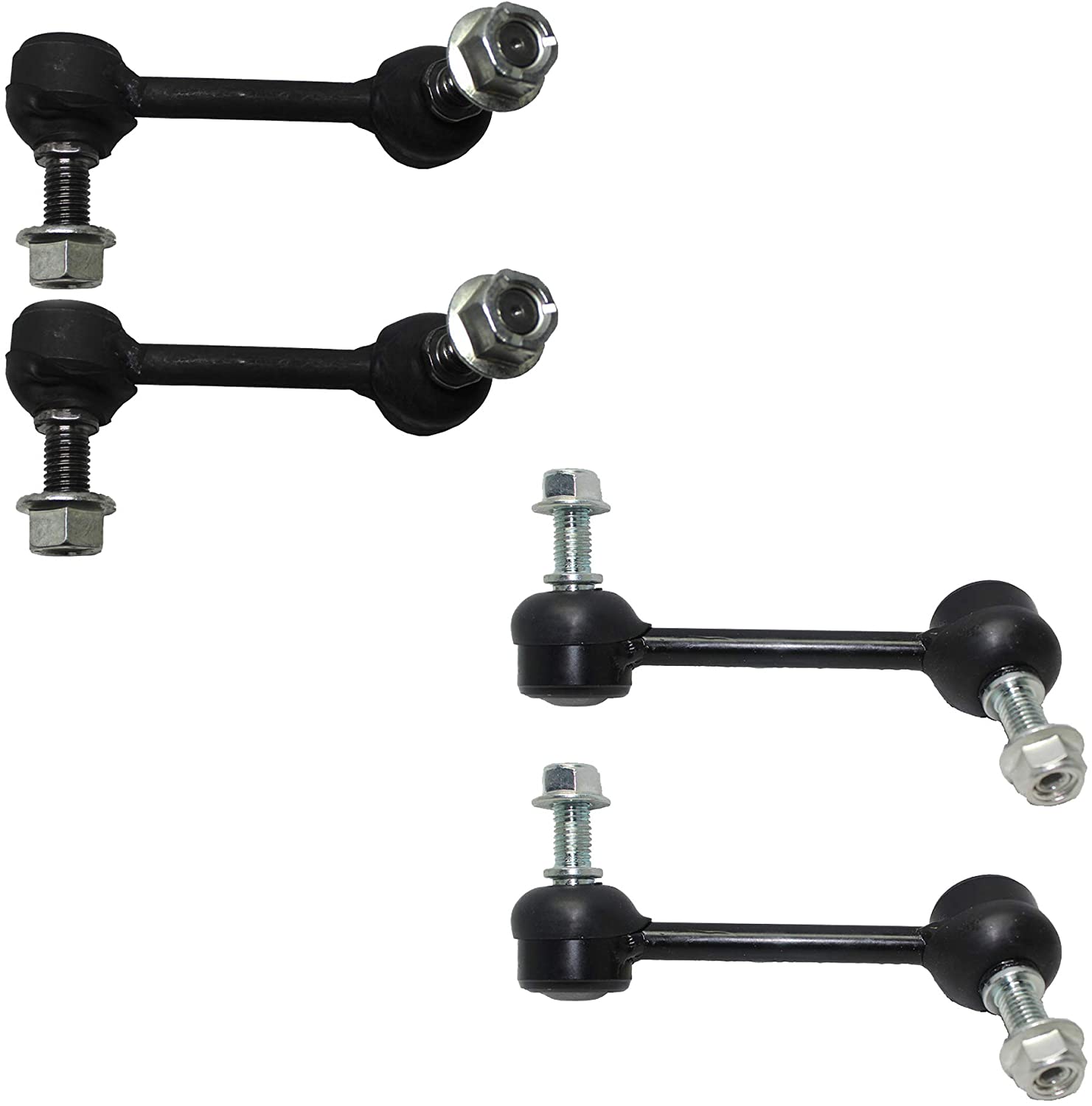 Detroit Axle - 4PC Front and Rear Stabilizer Sway Bar Links for 2004-2007 Buick Rainier - [04-06 Chevy SSR] - 04-07 Trailblazer - [04-07 GMC Envoy] - 04-08 Isuzu Ascender - [05-09 Saab 9-7X]