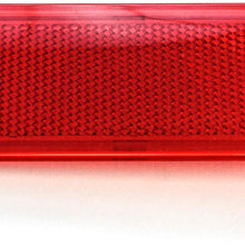 2 Premium Door Reflectors Interior Red Compatible with Ford (1999-2007 SuperDuty F250 F350 F450 F550 Super Duty & 2000-2005 Excursion)