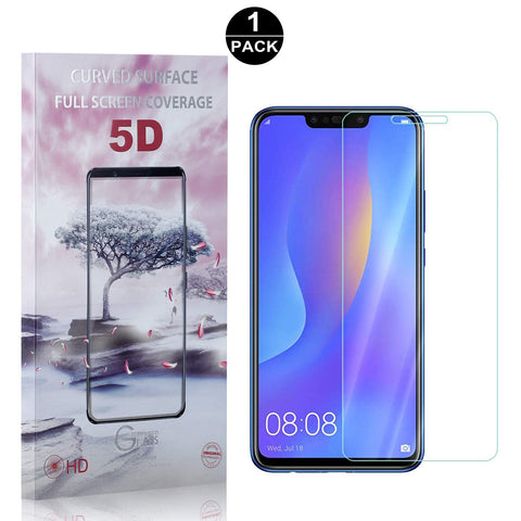 Huawei Nova 3I Screen Protector Tempered Glass, Bear Village Premium Screen Protector, 9H Scratch Resistant Screen Protector Film for Huawei Nova 3I, 1 Pack