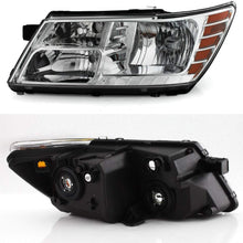 For 2009-18 Dodge Journey Driver Side Only Headlight Assembly Chrome Housing Clear Lens