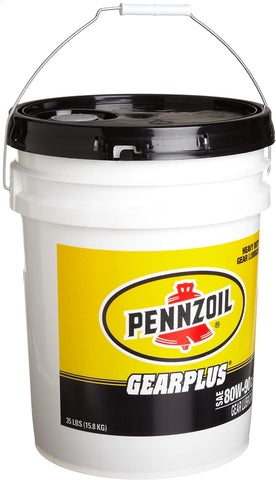 Pennzoil 4964 Gearplus 80W-90 GL-5 Gear Oil - 35 Pound Pail