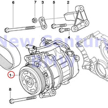 BMW Genuine Air-Conditioner Compressor/Mounting Part Air-Conditioner Compressor 550i 650i 650i