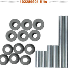 102289901 Bushing and Sleeve Kit Front Lower Spring & Front Upper A-Arm Suspension for Club Car Precedent 102956201 102288101, 102287701, 1102287601