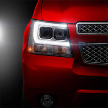 Spyder 5082589 Chevy Suburban 1500/2500 07-14 / Chevy Tahoe 07-14 / Avalanche 07-14 Version 2 Projector Headlights - High H1 (Included) - Low H7 (Included) Light Bar DRL - Smoke