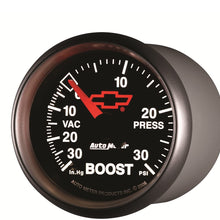 Auto Meter 3603-00406 GM Performance Parts Red 2-1/16" 30 in Hg-30 PSI Mechanical Boost-Vacuum Gauge