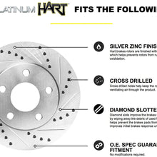 Fits Mercedes-Benz C240, C230 Front Drill Slot Brake Rotors Kit+Ceramic Brake Pads