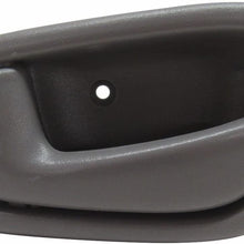 1998-2003 Toyota Corolla, Chevy/Chevrolet Prizm Gray Grey Front OR Rear Inside Inner Interior Door Handle Left Driver Side (1998 98 1999 99 2000 00 2001 01 2002 02 2003 03)