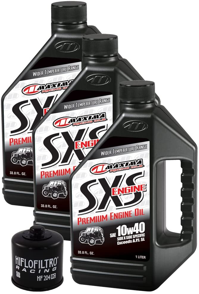 MaximaHiflofiltro SXSPEOCK007 SXS Premium Side x Side Engine Oil Change Kit for Yamaha Rhino 700, 3 L