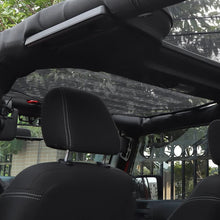 RT-TCZ Sunshade Mesh Shade Top Cover US Flag Polyester Durable Sun Shade for Jeep Wrangler 2007-2017 JK JKU 2 Door Black US Flag