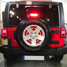 Spare Tire Brake Light Wheel Light 3rd Third Brake Light for Jeep Wrangler 2007-2017 JK JKU YJ TJ,Red Light