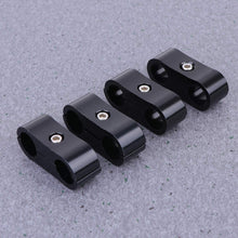 Wakauto 4Pcs Wire Clip Cable Fastener Stainless Steel Cable Clamp Pipe Clamp Metal Clamp Rubber Cushioned Cable Clamp