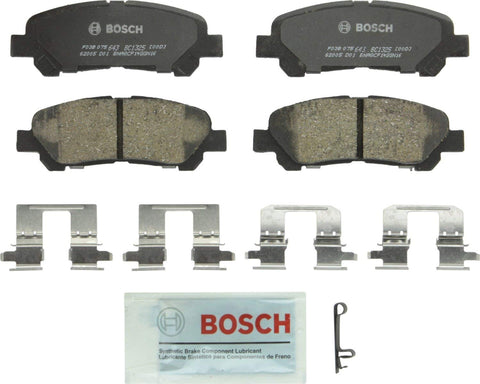 Bosch BC1325 QuietCast Premium Ceramic Disc Brake Pad Set For 2008-2013 Toyota Highlander; Rear