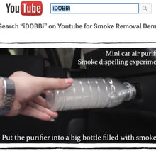 iDOBBi Car Air Purifier - Portable Air Freshener Ionizer - Cigarette Smoke Odor Smell Eliminator - Remove Dust, Pollen, Pet Smell, Cigarette Smoke, Food Odor - Allergy Relief (Ionic Silver Metallic).