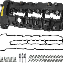 A-Premium Engine Valve Cover with Gasket & Bolt Compatible with BMW 335i 2007-2010 335xi 2007-2008 335i 535i (xDrive) 2009-2010 535i X6 2008-2009 740i 740Li 2011-2012