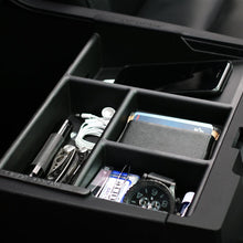 MX Auto Accessories - Center Console Organizer Compatible with The Toyota Tundra & Sequoia (2007-2019) - Made in The USA. Years (07-13) Organizer Will not fit Flush to Front Edge of Console as Shown.