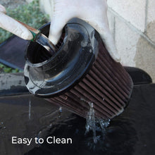K&N Universal Clamp-On Air Filter: High Performance, Premium, Washable, Replacement Engine Filter: Flange Diameter: 3 In, Filter Height: 3 In, Flange Length: 1 In, Shape: Round Tapered, RU-5288