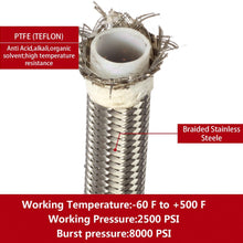 20 Ft 8AN AN8 Universal Braided Stainless Steel PTFE TEFLON Oil Fuel Gas Line Hose