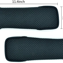 Wanty 1 Pair Black Color Neoprene Multipurpose Comfort Shoulder Strap Pads Shoulder Cushion Pad Protector for Backpack Rucksack / Travel Bag / Car Seat Belts Protect Pads (Neoprene black)