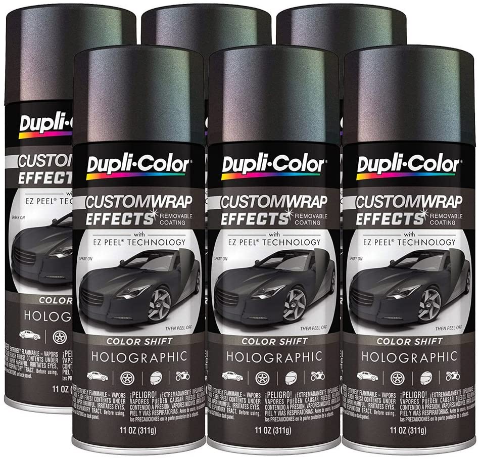 Dupli-Color Holographic Custom Wrap Effects Spray Paint 11 oz. - (Pack of 6)