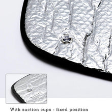 ROCCS Windshield Sunshade UV Ray Reflector for 2014-2018 GMC Sierra 1500 2500 HD 3500 HD Front Window Sun Shade Shield Cover Foldable Reflective Sun Visor