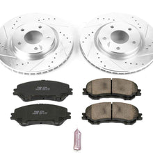 Power Stop K7036 Front Brake Kit with Drilled/Slotted Brake Rotors and Z23 Evolution Ceramic Brake Pads