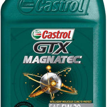 Castrol 6007 GTX MAGNATEC 5W-20 Full Synthetic Motor Oil, 1 Quart, 6 Pack