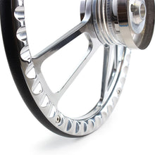 5-bolt Steering Wheel 14 Inch Aluminum with Black Wrap and Horn