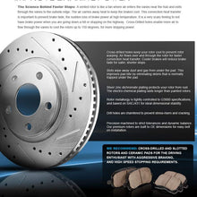 CCK02530 REAR Original [2] Calipers + [2] Zinc Plated Drilled/Slotted Rotors + [4] Low Dust Ceramic Brake Pads