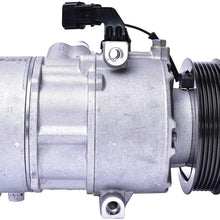 New Mando 10A1453 AC Compressor with Clutch Original Equipment (Pre-filled Oil)