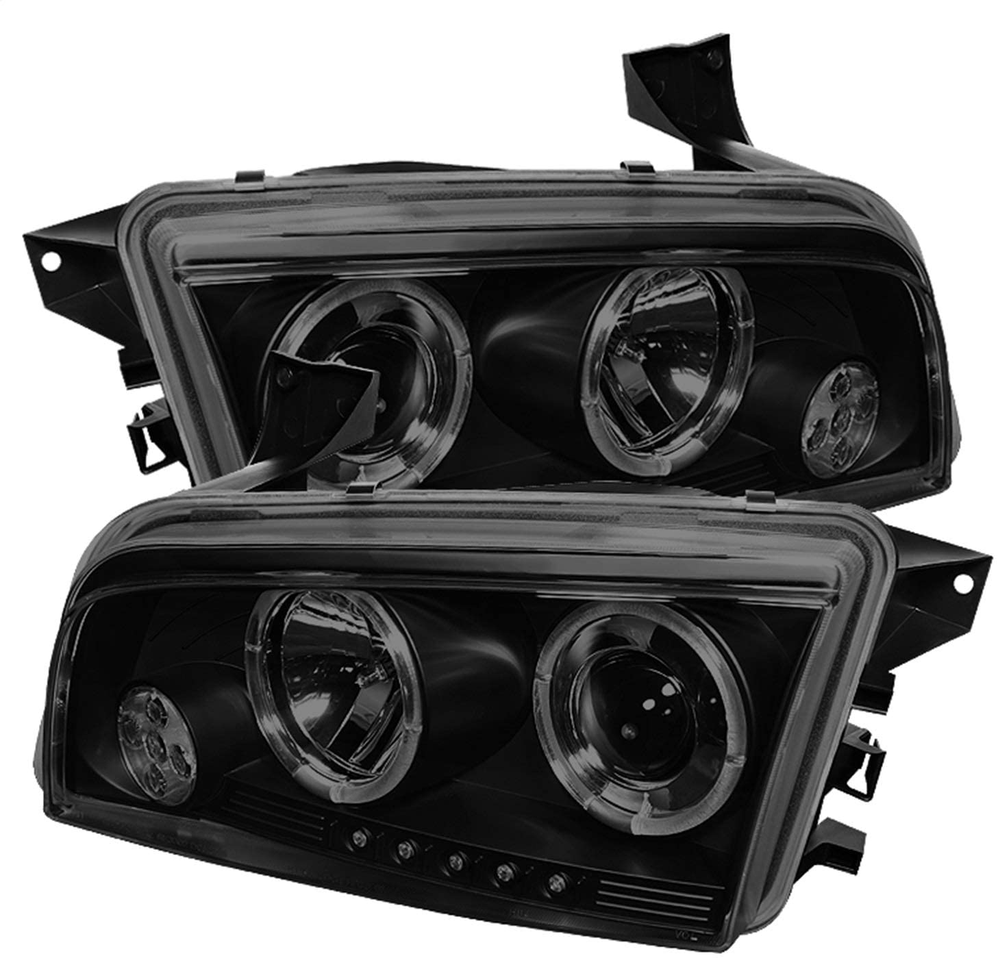 Spyder Auto 5078353 LED Halo Projector Headlights Black/Smoked