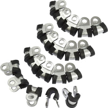 AB Tools Brake Pipe Clips Rubber Lined P Clips 3/16" Lines Pack of 10 FL28