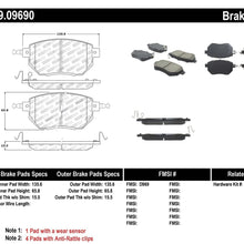 StopTech 309.09690 Street Performance Front Brake Pad