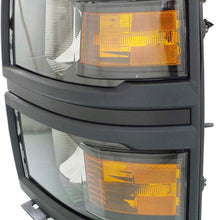 Headlight Assembly Compatible with 2015 Chevrolet Silverado Halogen LS Model CAPA Driver Side