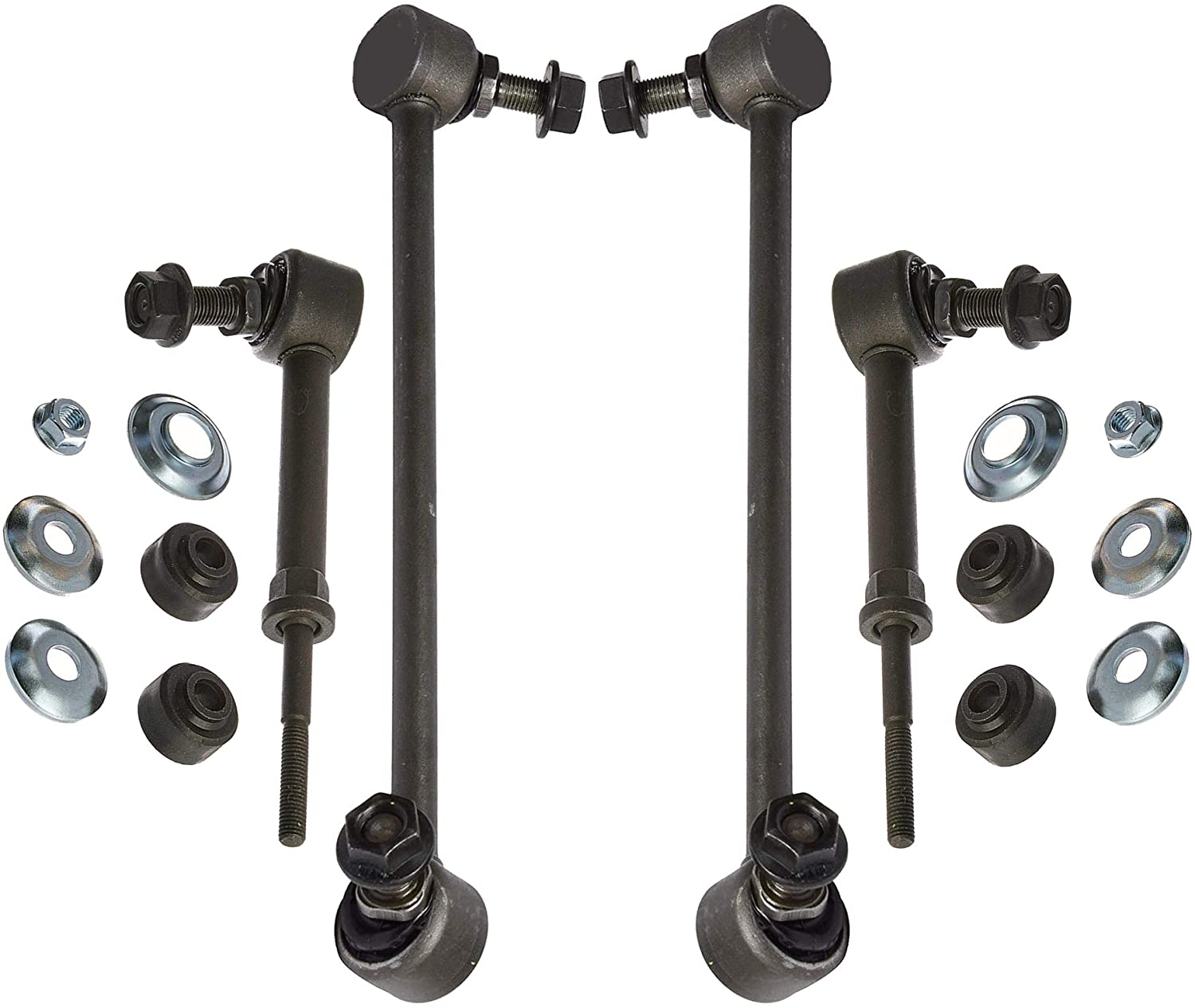 Detroit Axle - 4PC Front and Rear Stabilizer Sway Bar Links for 2010-2017 Chevrolet Chevy Equinox - [2008-2009 Equinox 3.6L - RPO Code FE2] - 2010-2017 GMC Terrain