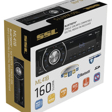 Sound Storm ML41B Single Din, Bluetooth, MP3/USB/SD FM Car Stereo, (No CD/DVD), Wireless Remote Control