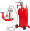 Stark 20-Gallon Gas Caddy Tank Transfer Gasoline Fluid Diesel Fuel Storage Crank Pump w/Wheel, Red