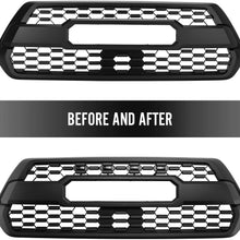 Grill LED Lights 4 PCS with Harness & Fuse Upgrade for 2016-2018 Aftermarket Toyota Tacoma TRD PRO Grille (Black Shell with White Light)