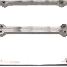 ICT Billet SBC Small Block Chevy 3/4" Billet Valve Cover Spacer Riser 350 Compatible with Chevrolet Shaft Mount Roller Rocker Engines Clearance 551661-7