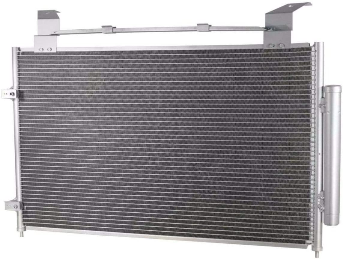 VioletLisa All Aluminum Air Condition Condenser 1 Row Compatible with 1999-2004 Odyssey 3.5L V6 Without Oil Cooler