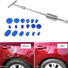 Qiilu Car Dent Repair Tools Dent Lifter Paintless Removal Kit Puller Grip PRO Slide Hammer T-Bar Tool + 18pcs Glue Puller Tabs for Vehicle SUV Car Auto Body Hail Damage Remover